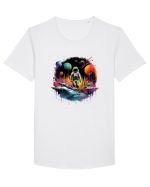 Explorer  Tricou mânecă scurtă guler larg Bărbat Skater