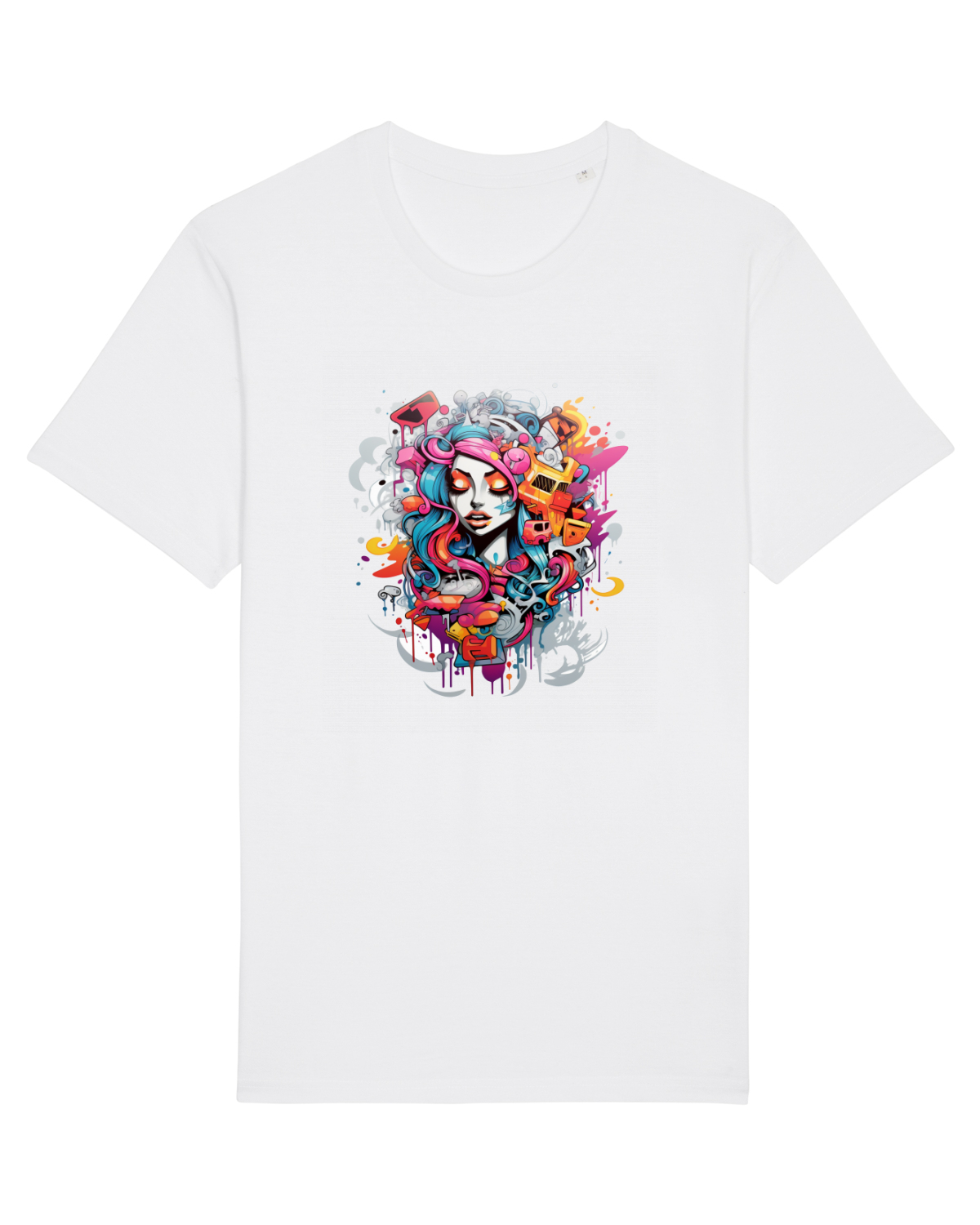 Tricou mânecă scurtă Unisex Rocker White