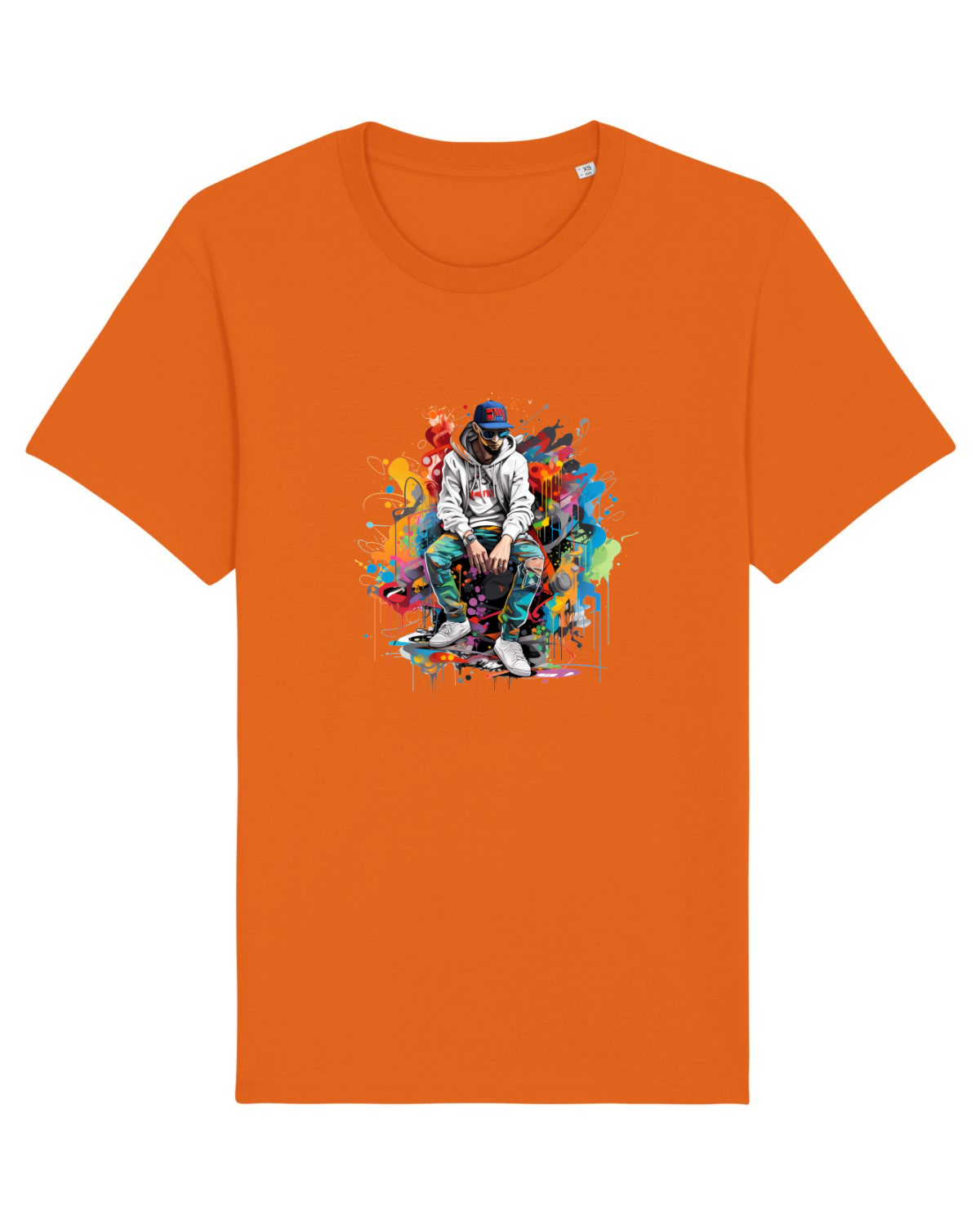 Tricou mânecă scurtă Unisex Rocker Bright Orange