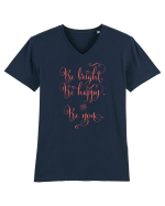 Fii tu Tricou mânecă scurtă guler V Bărbat Presenter