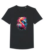 Flamingo Tricou mânecă scurtă guler larg Bărbat Skater