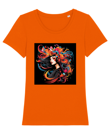 Punk Girl Bright Orange