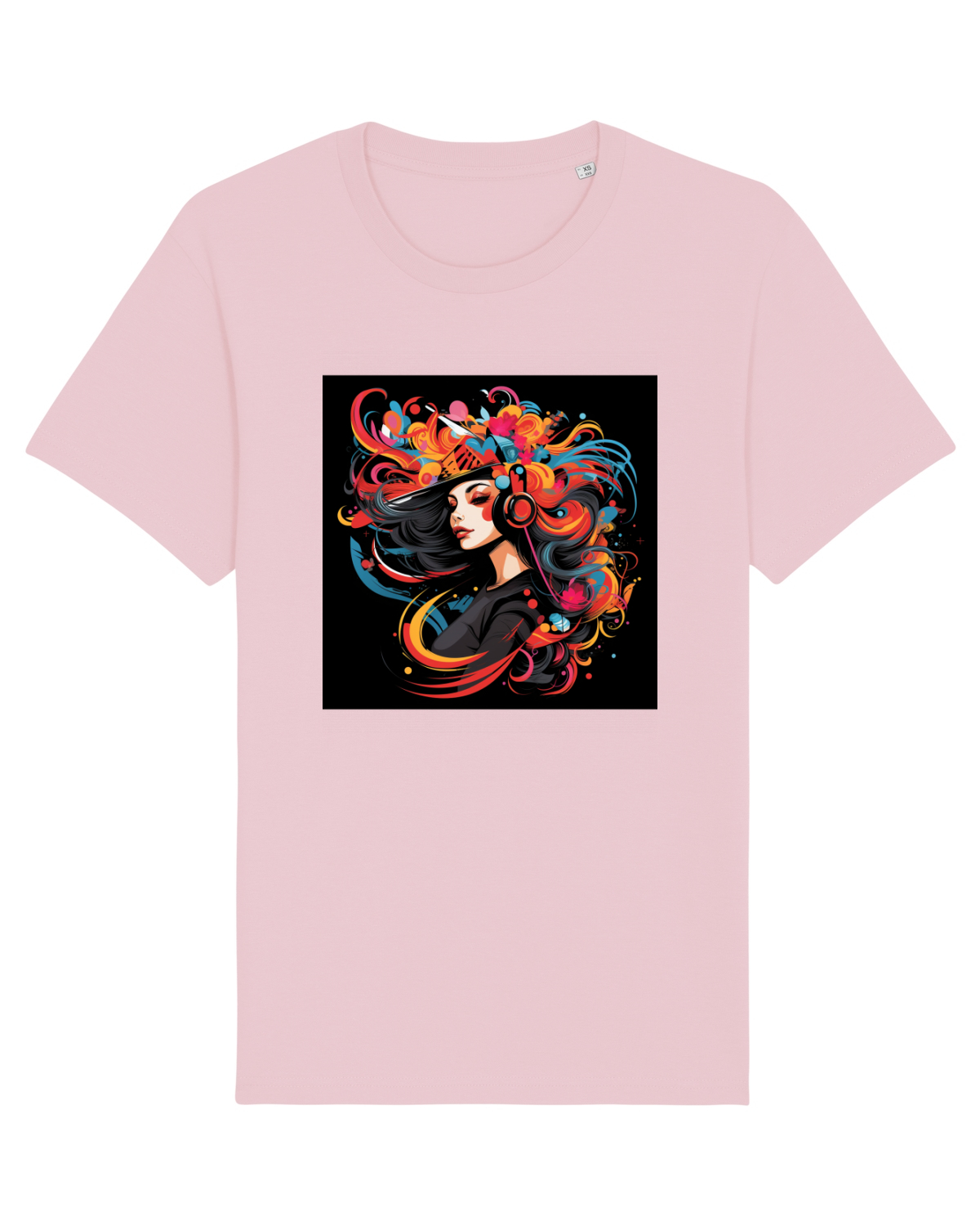Tricou mânecă scurtă Unisex Rocker Cotton Pink