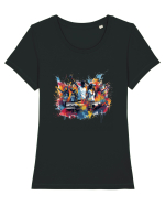 Party Time Tricou mânecă scurtă guler larg fitted Damă Expresser