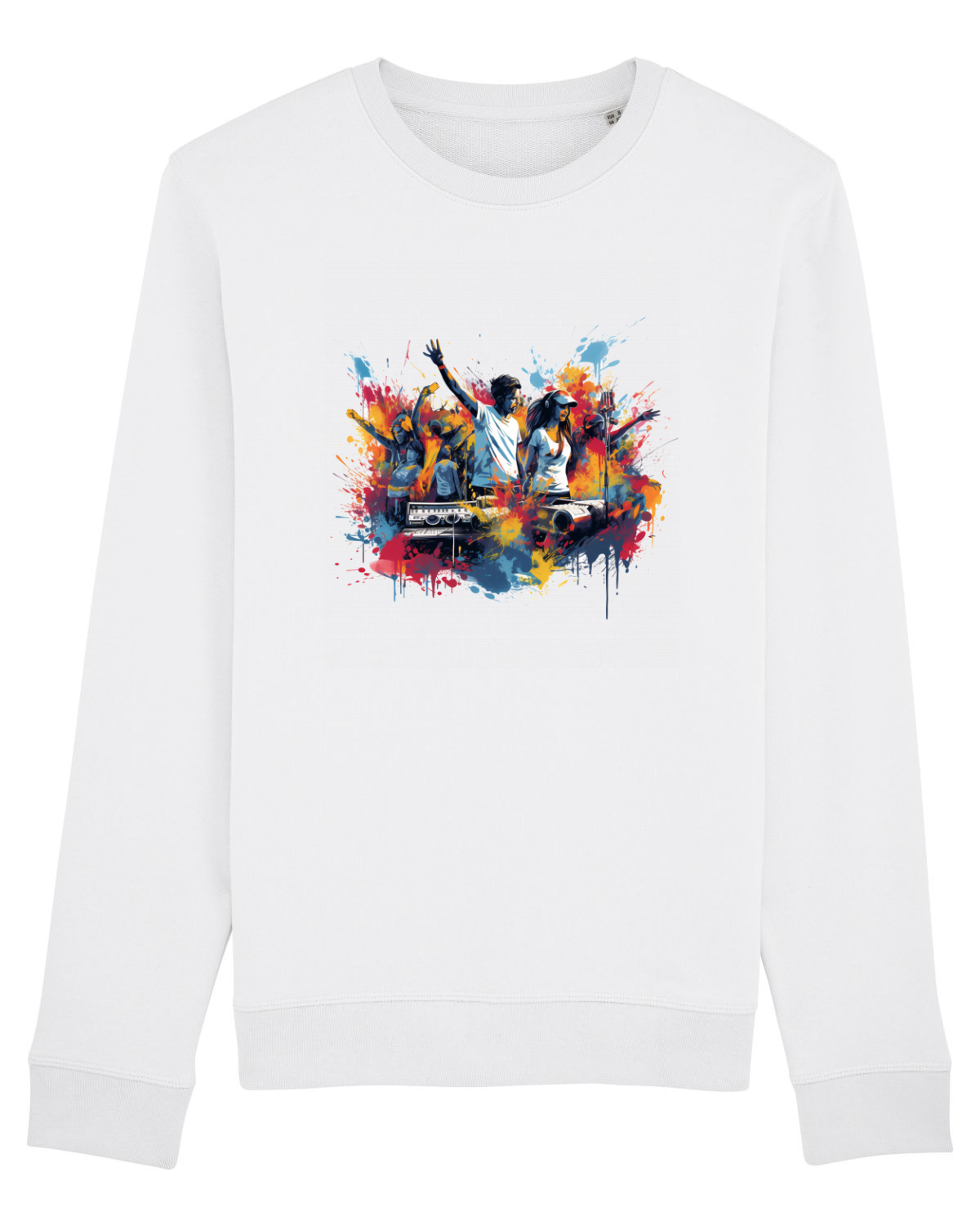 Bluză mânecă lungă Unisex Rise White