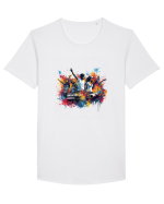 Party Time Tricou mânecă scurtă guler larg Bărbat Skater