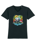 Wild life 1 Tricou mânecă scurtă guler V Bărbat Presenter