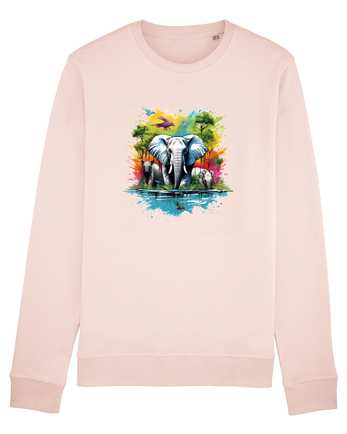 Bluză mânecă lungă Unisex Rise Candy Pink