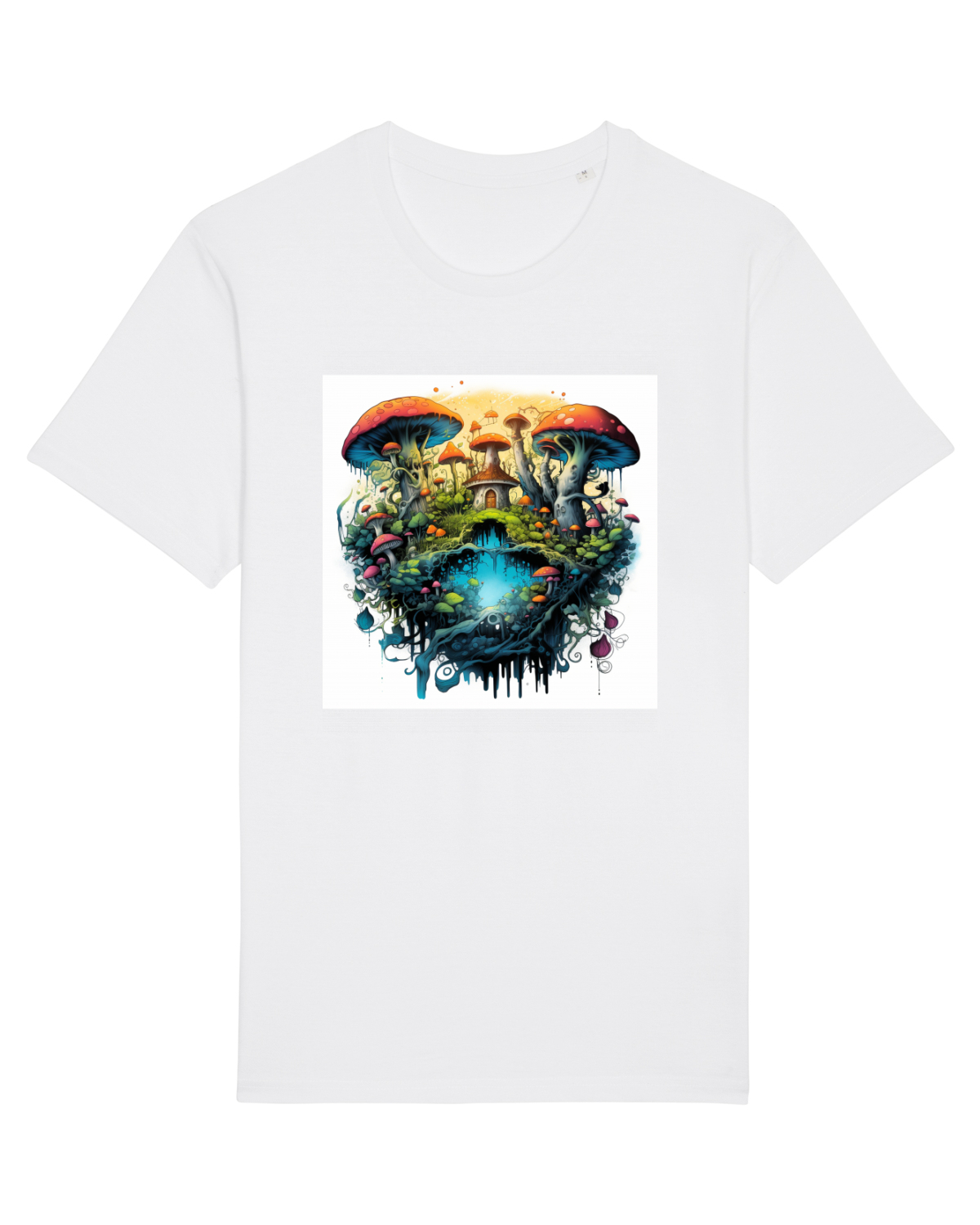 Tricou mânecă scurtă Unisex Rocker White