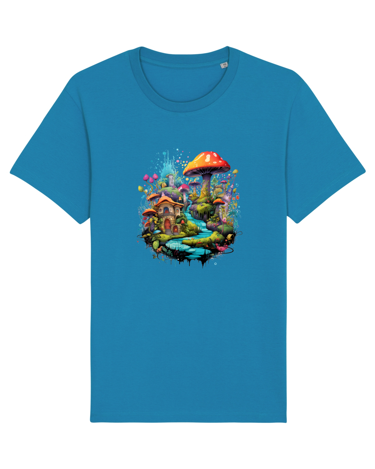 Tricou mânecă scurtă Unisex Rocker Azur