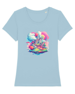 Castel de poveste Tricou mânecă scurtă guler larg fitted Damă Expresser