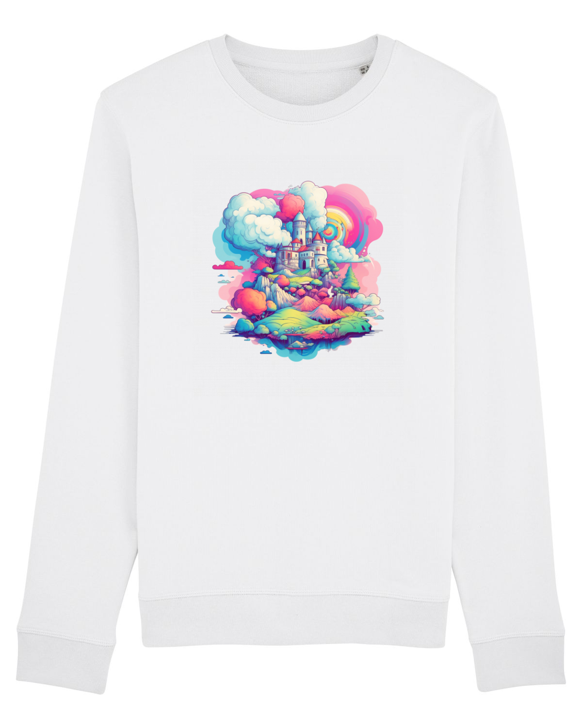 Bluză mânecă lungă Unisex Rise White