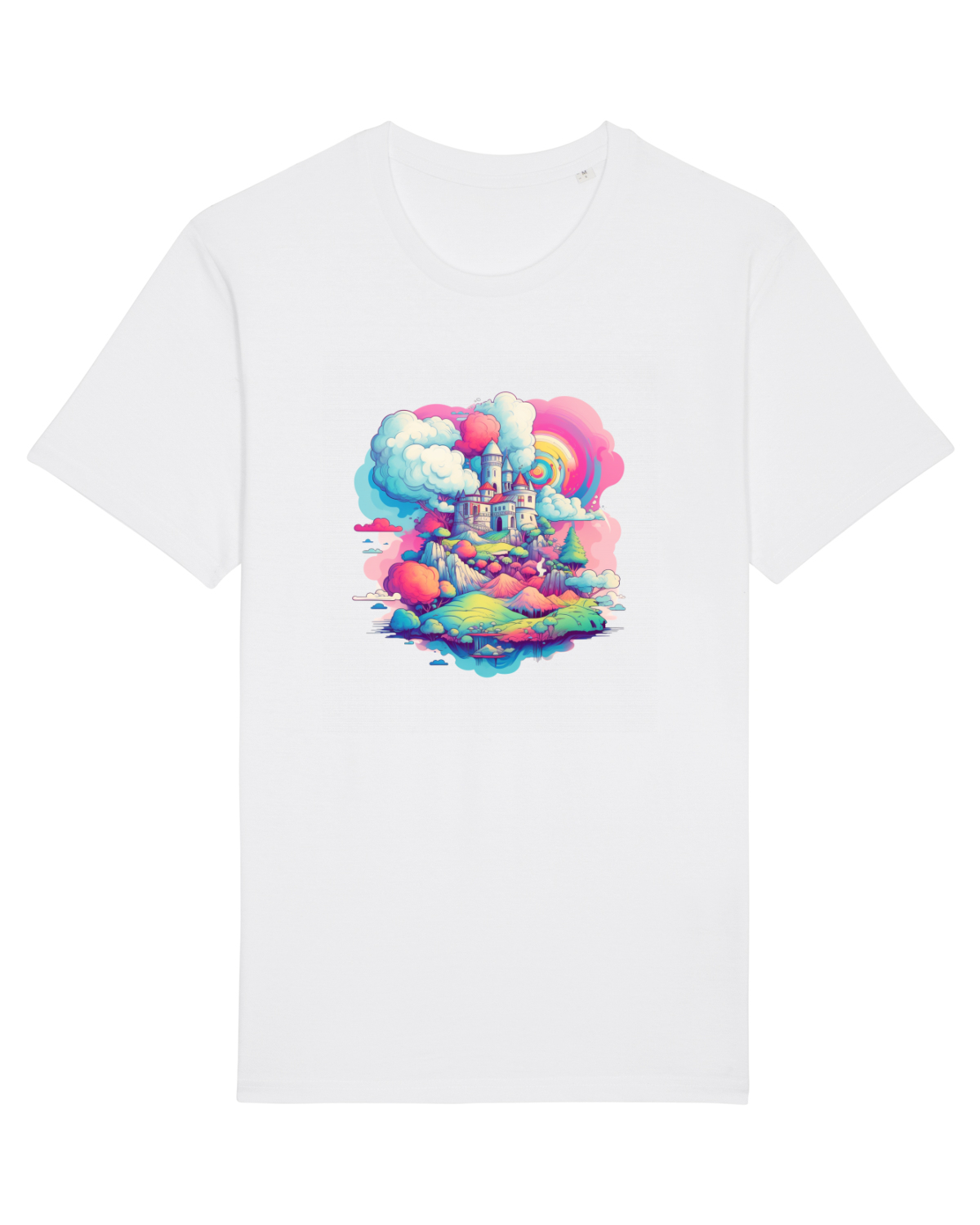 Tricou mânecă scurtă Unisex Rocker White
