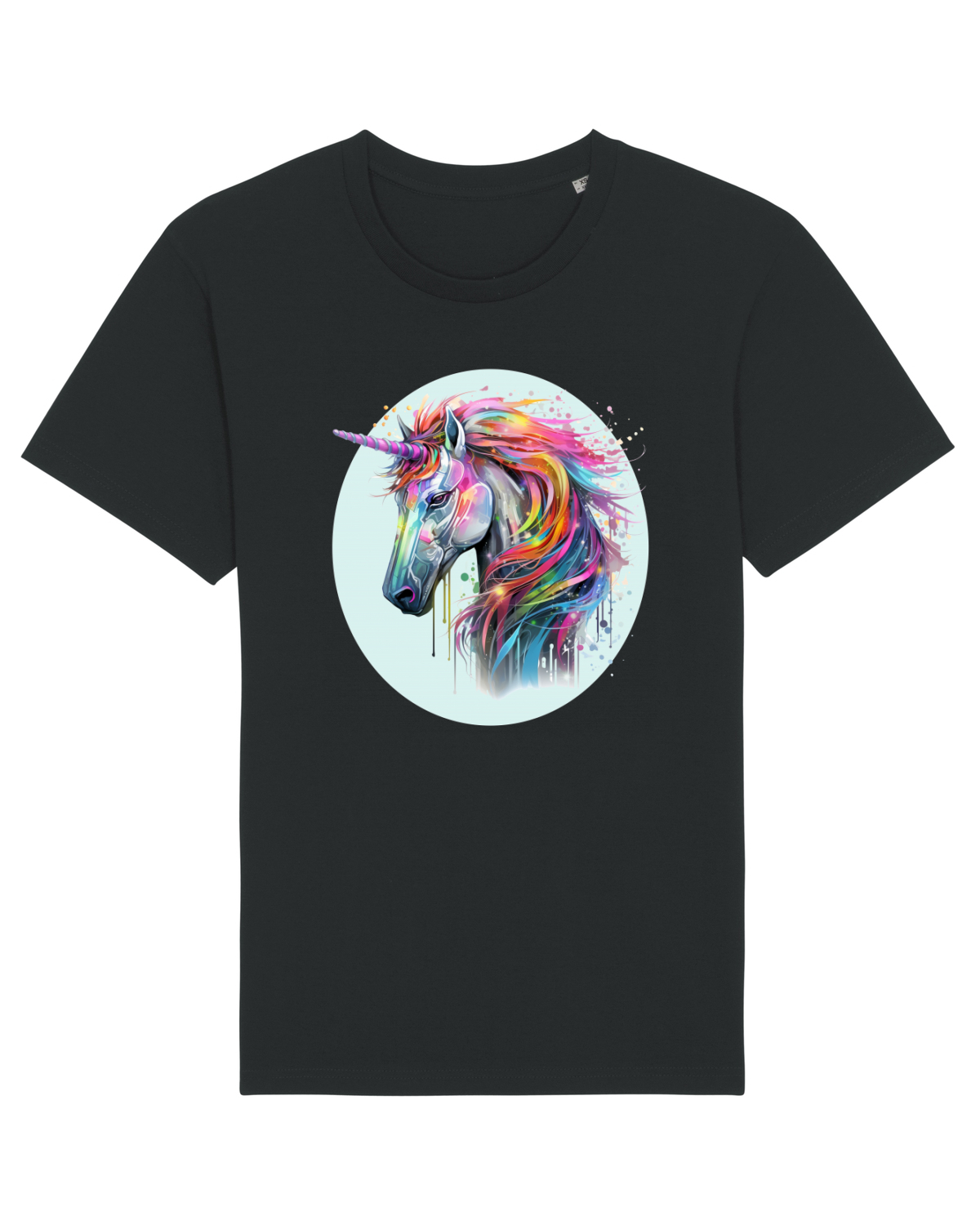 Tricou mânecă scurtă Unisex Rocker Black
