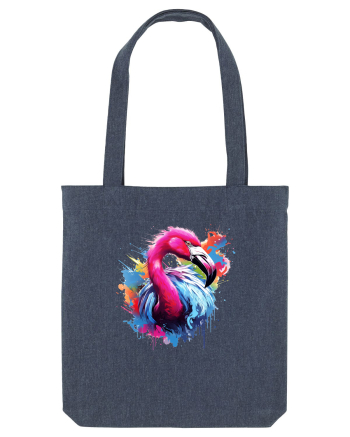 Flamingo splash Midnight Blue
