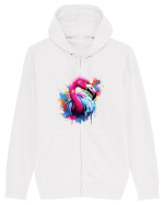 Flamingo splash Hanorac cu fermoar Unisex Connector