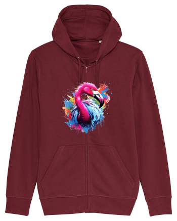 Flamingo splash Burgundy
