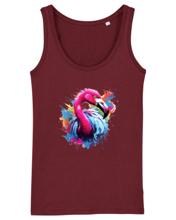 Flamingo splash Burgundy
