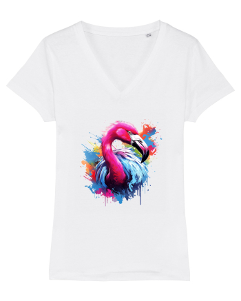 Flamingo splash White