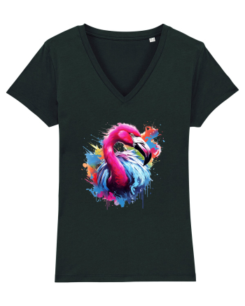 Flamingo splash Black
