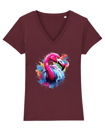 Flamingo splash Burgundy