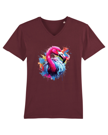 Flamingo splash Burgundy