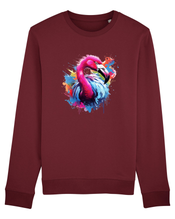 Flamingo splash Burgundy