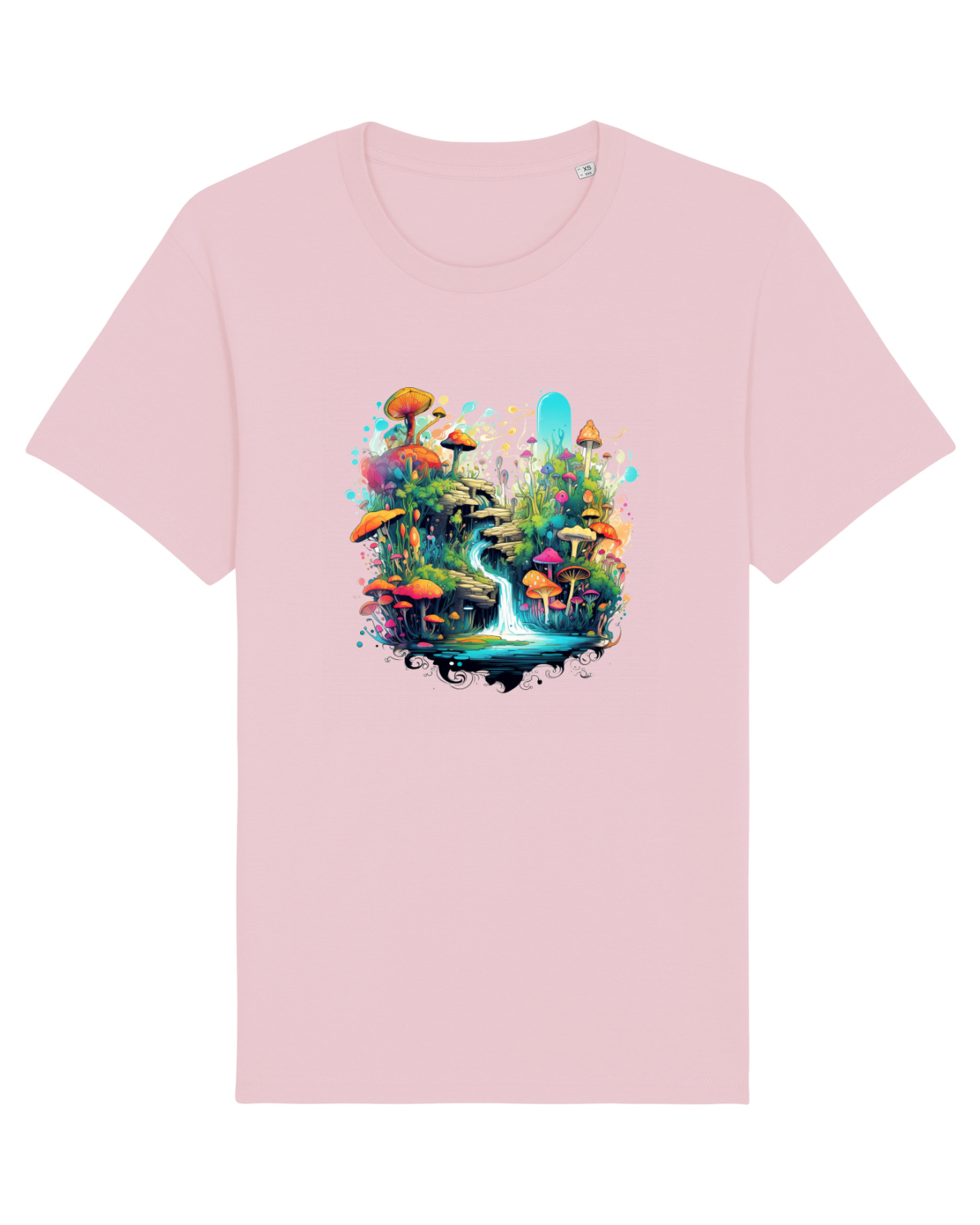 Tricou mânecă scurtă Unisex Rocker Cotton Pink