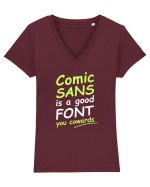 Comic Sans is good Tricou mânecă scurtă guler V Damă Evoker
