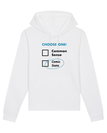 Choose Comic Sans White