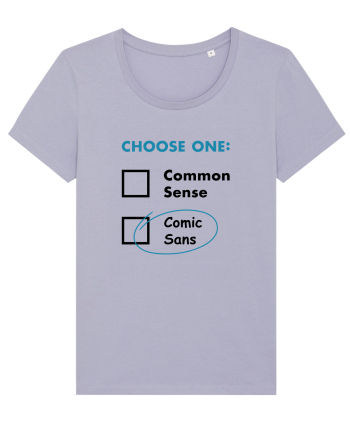 Choose Comic Sans Lavender
