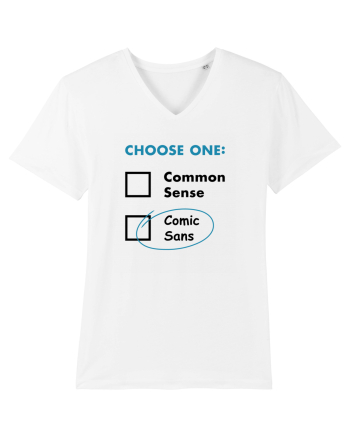 Choose Comic Sans White