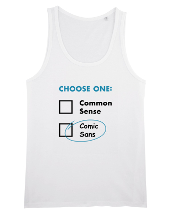 Choose Comic Sans White