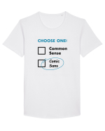 Choose Comic Sans Tricou mânecă scurtă guler larg Bărbat Skater
