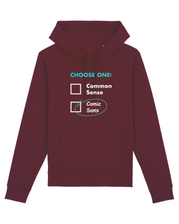 Choose Comic Sans Burgundy