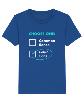 Choose Comic Sans Majorelle Blue
