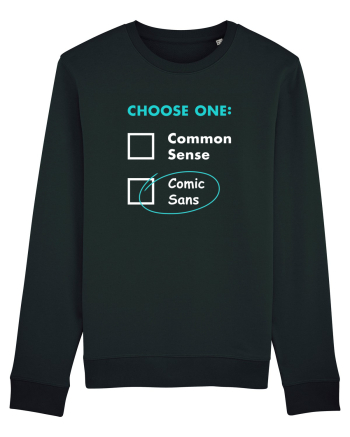 Choose Comic Sans Black