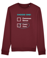 Choose Comic Sans Bluză mânecă lungă Unisex Rise