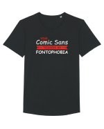 Fontophobia Tricou mânecă scurtă guler larg Bărbat Skater