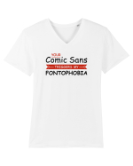 Fontophobia Tricou mânecă scurtă guler V Bărbat Presenter