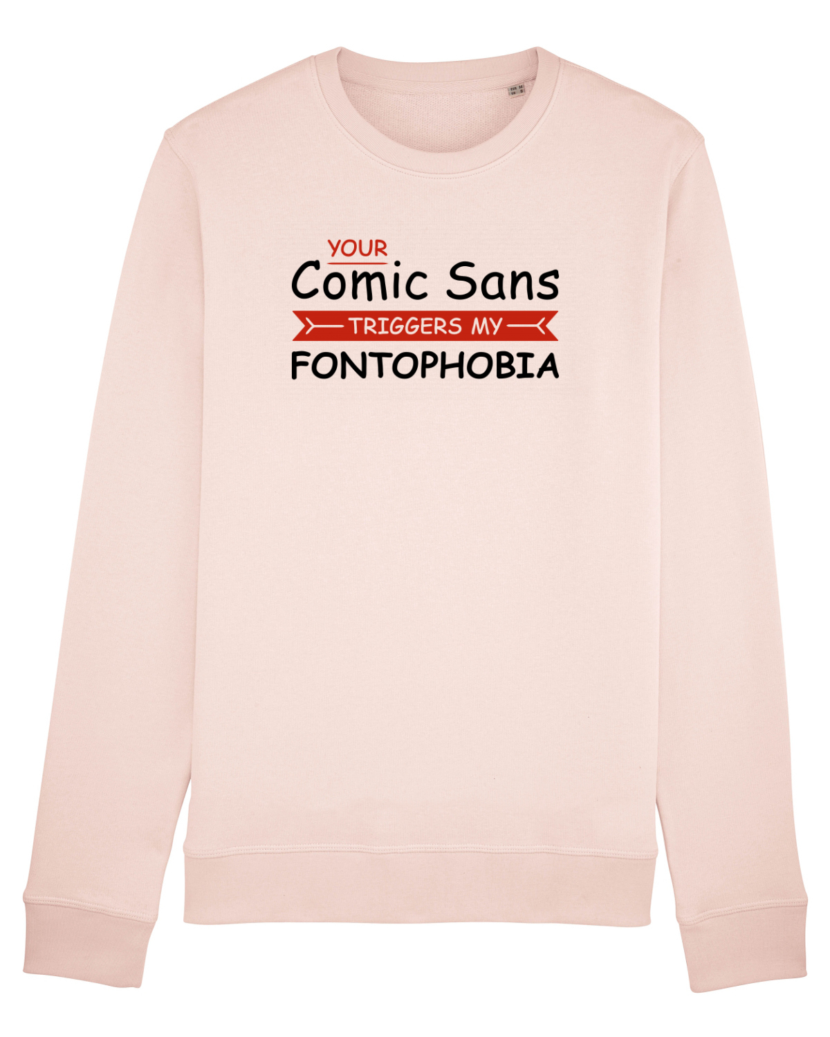 Bluză mânecă lungă Unisex Rise Candy Pink