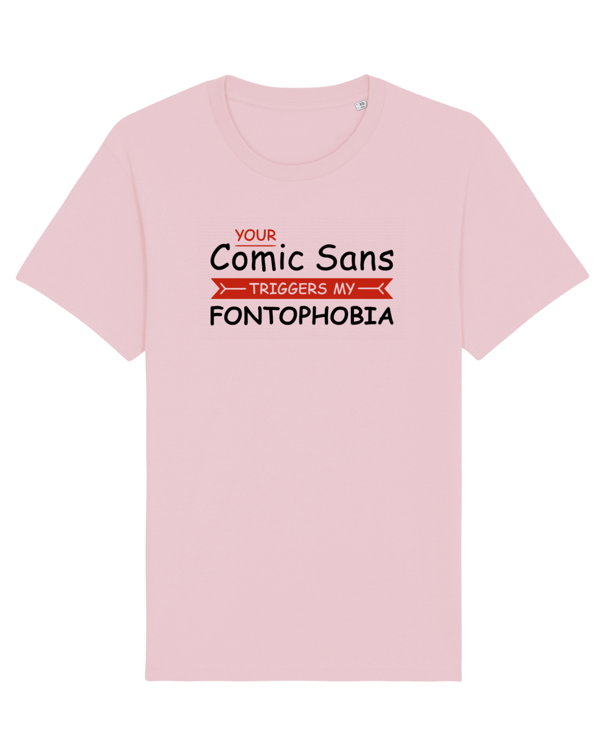 Tricou mânecă scurtă Unisex Rocker Cotton Pink