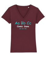 Comic Sans Tricou mânecă scurtă guler V Damă Evoker