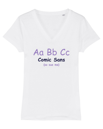 Comic Sans White