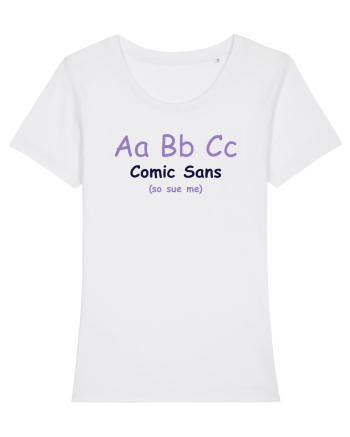 Comic Sans White