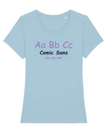 Comic Sans Sky Blue