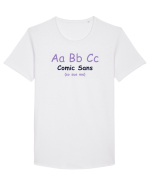 Comic Sans Tricou mânecă scurtă guler larg Bărbat Skater
