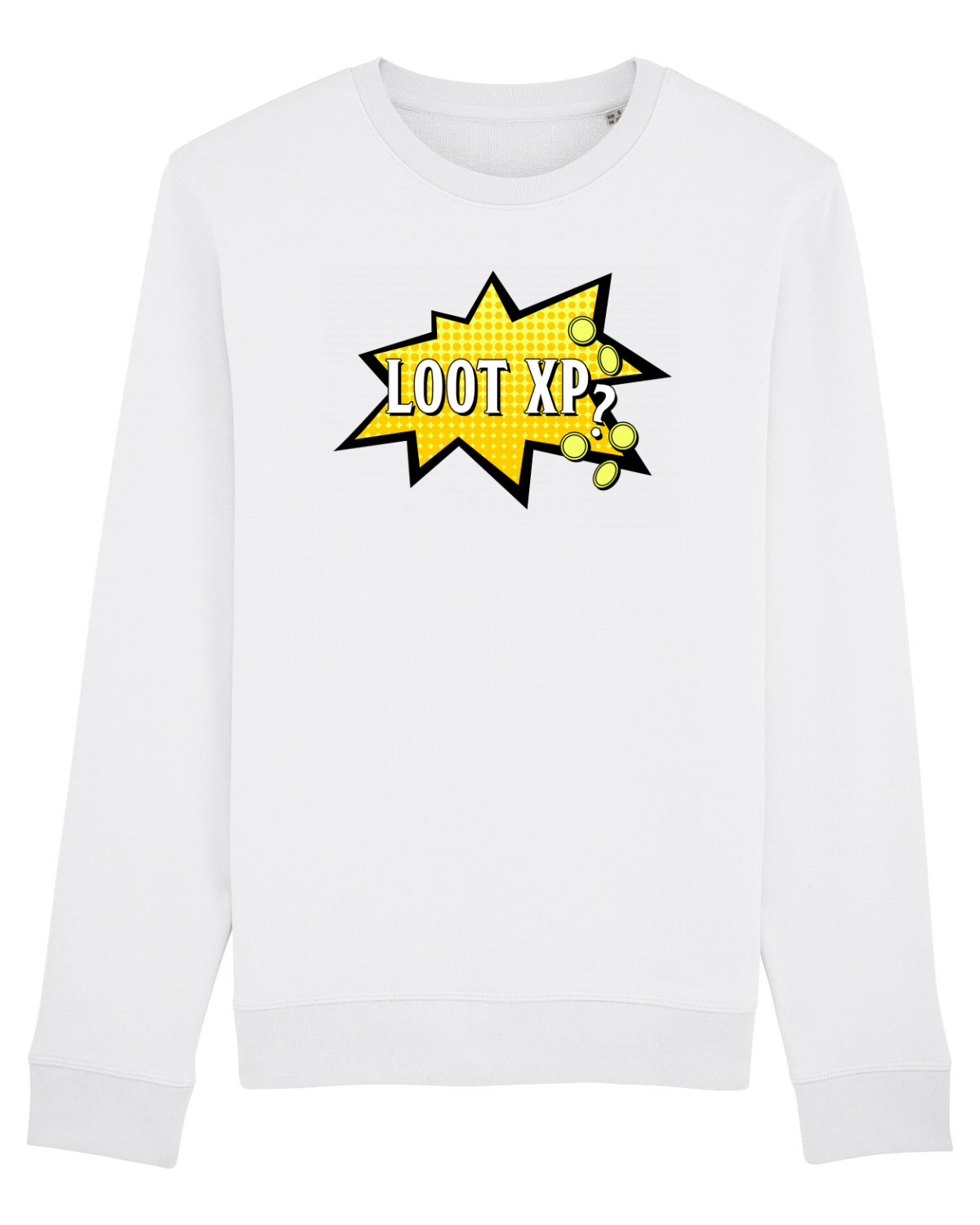 Bluză mânecă lungă Unisex Rise White