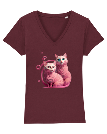 Felinele roz Burgundy