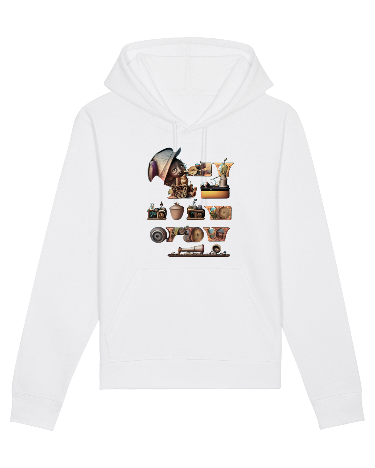 Hanorac Unisex Drummer White